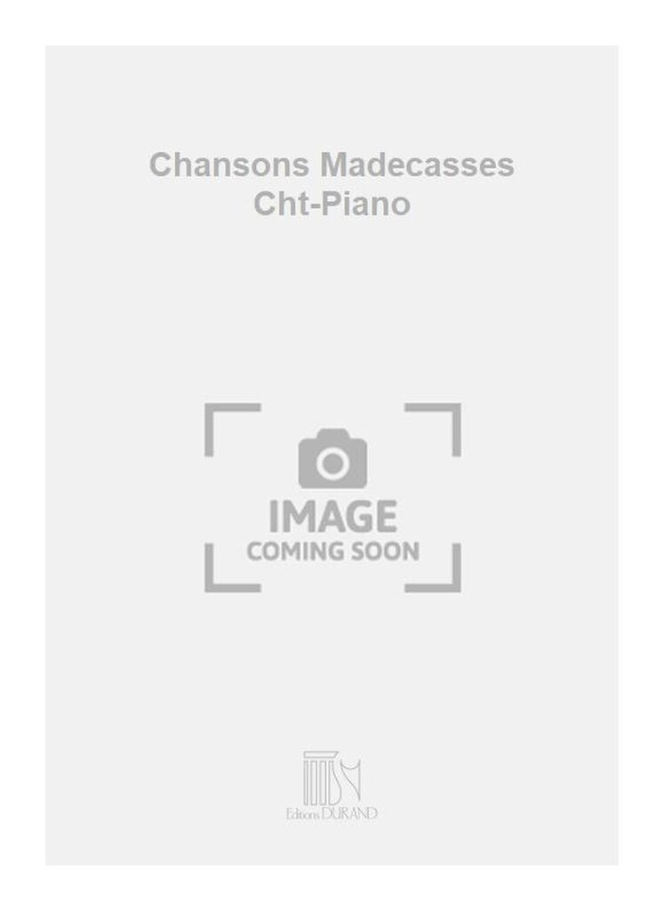 Chansons Madecasses Cht-Piano